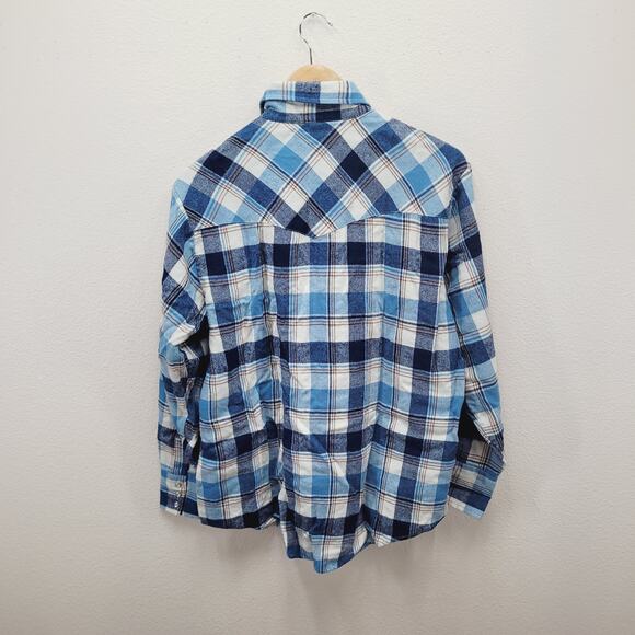 Vintage 80s Forte Western Pearl Snap Shirt M Fits Med (Tag L) Short 22.5" Sleeve - Picture 4 of 6